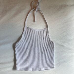 ARITZIA - Wilfred free white halter top , summer top